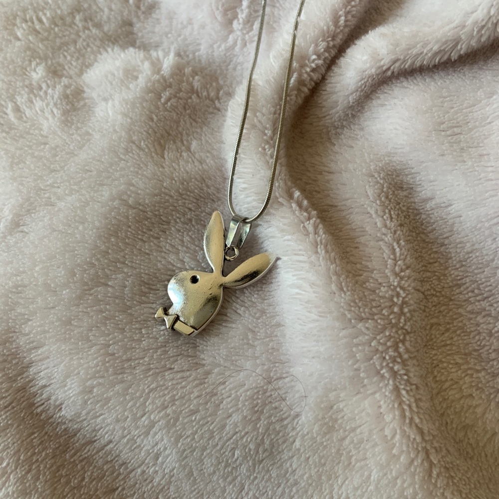 LAST ONE! playboy silver necklace✨ - Picture 3 of 8